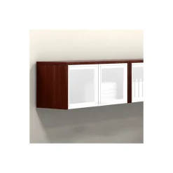 Contemporary Wall-Mounted Cabinet with Silver Doors - 36