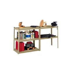 Convertible Shelving Unit Work Bench - 48.5"Wx24.5"Dx84"H