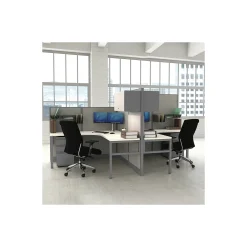Corben 2-Person L-Shaped Workstation Set - 138"W x 67"H