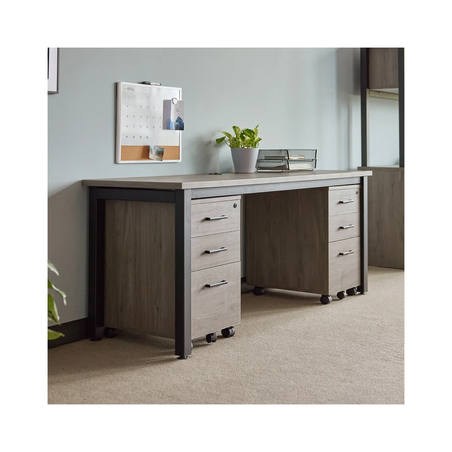 Cortez 72” Credenza Desk - 72"Wx24"D