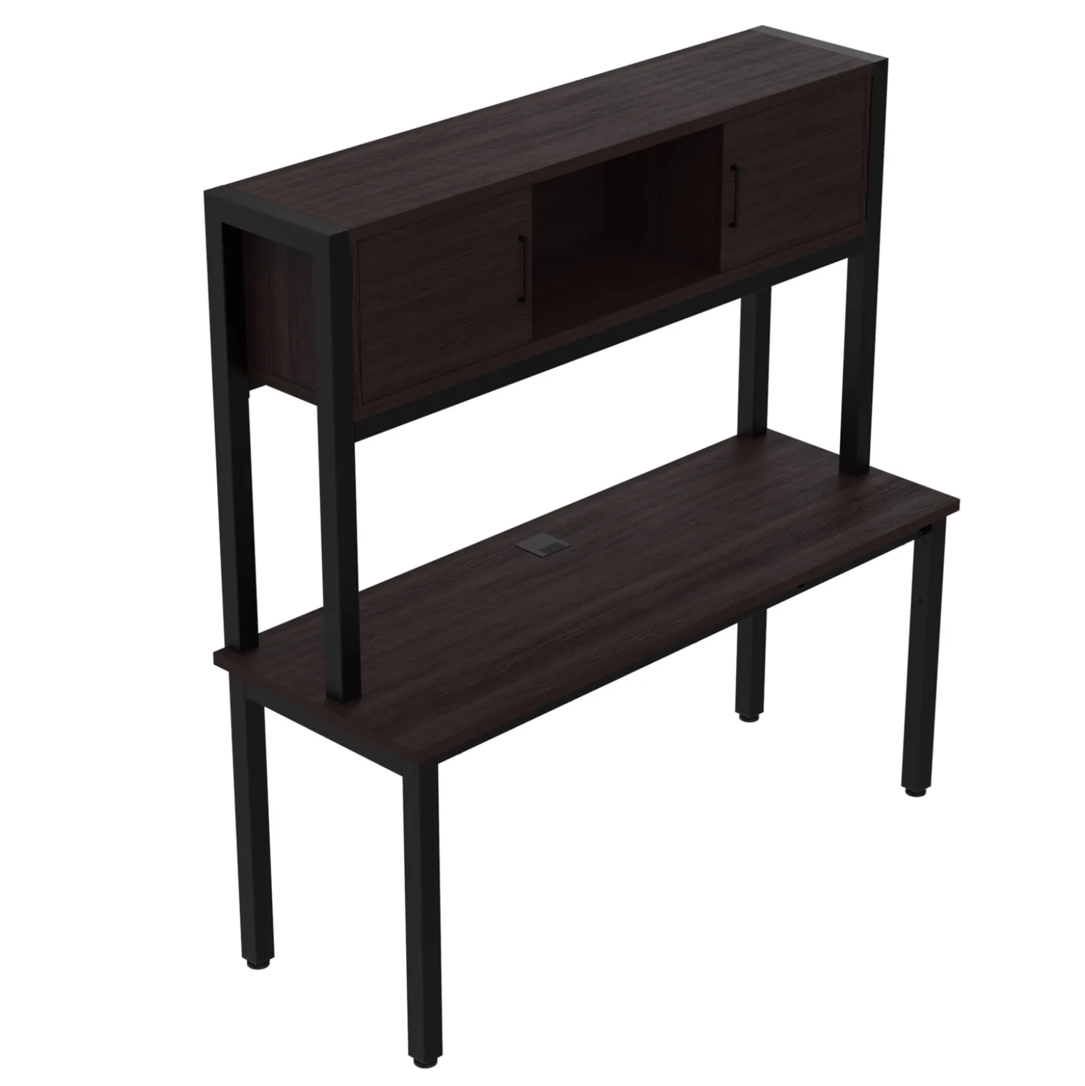 Cortez 66” Credenza Desk w/ Hutch