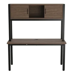 Cortez 60” Credenza Desk w/ Hutch - 60"Wx24"D