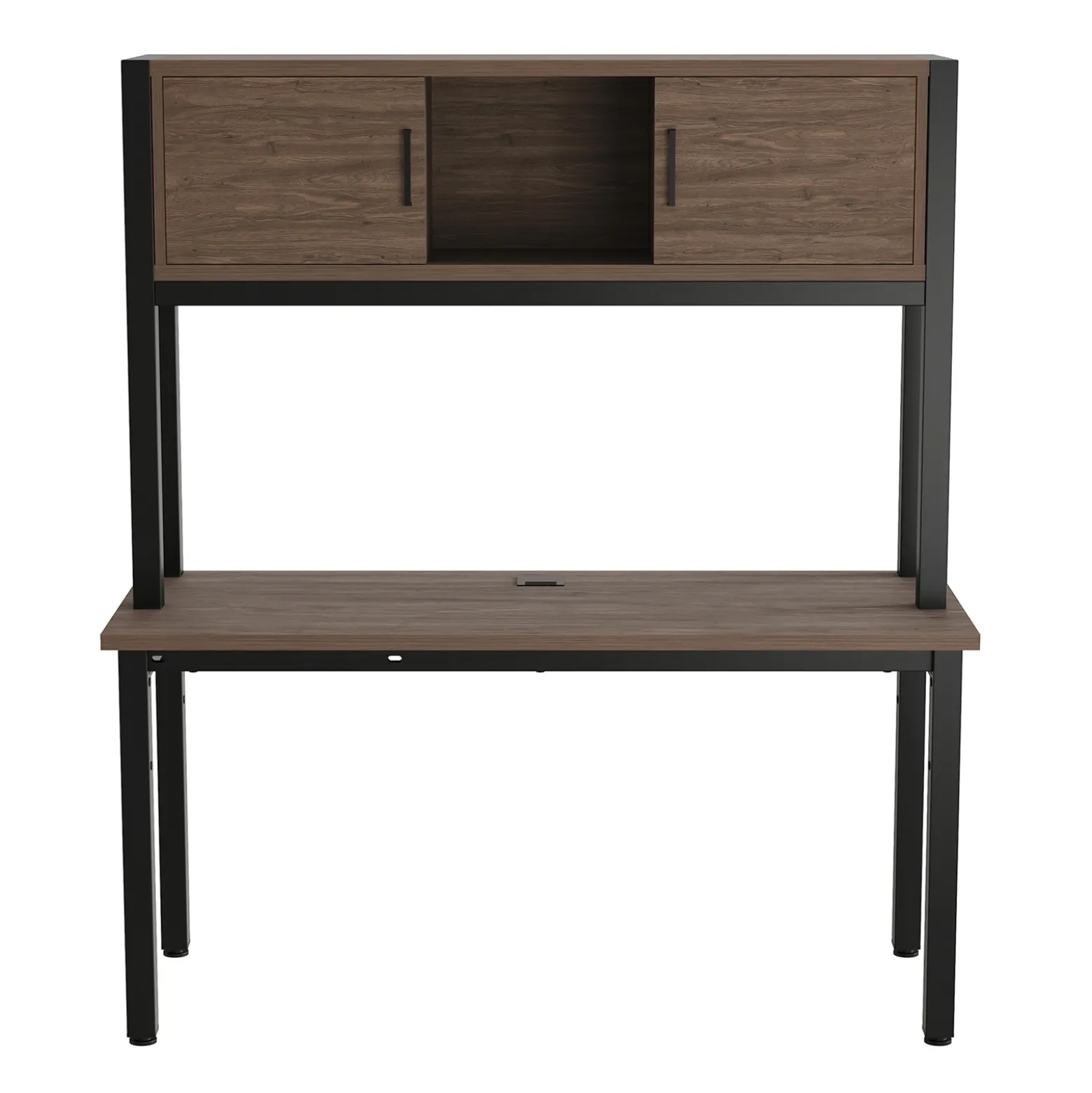 Cortez 60” Credenza Desk w/ Hutch - 60"Wx24"D