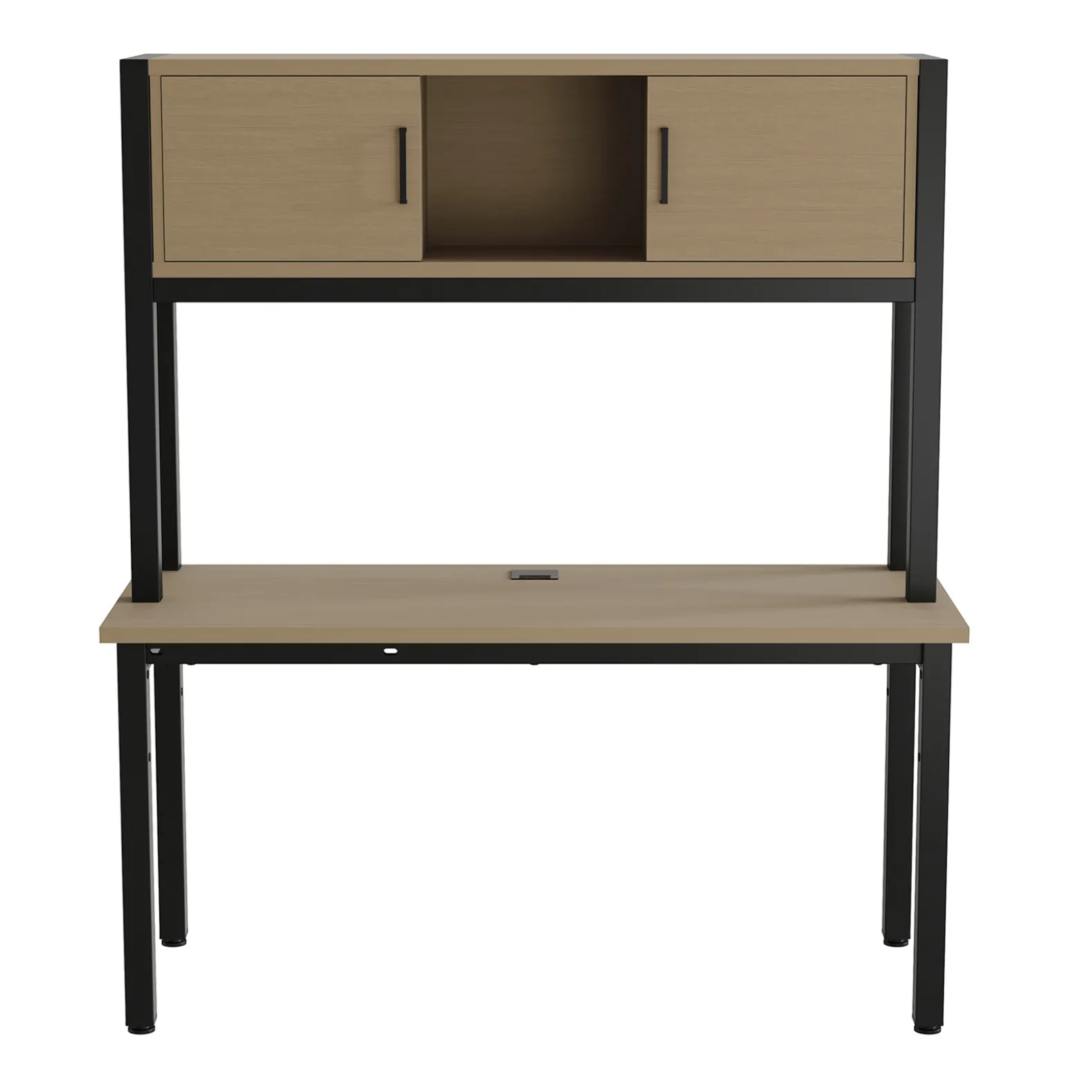 Cortez 60” Credenza Desk w/ Hutch - 60"Wx24"D