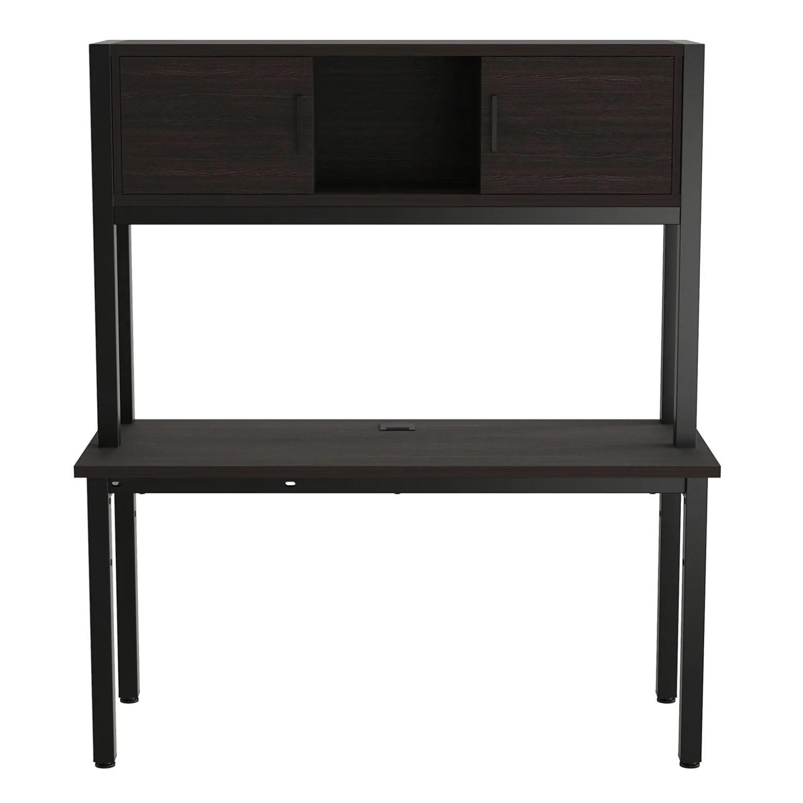 Cortez 60” Credenza Desk w/ Hutch - 60"Wx24"D