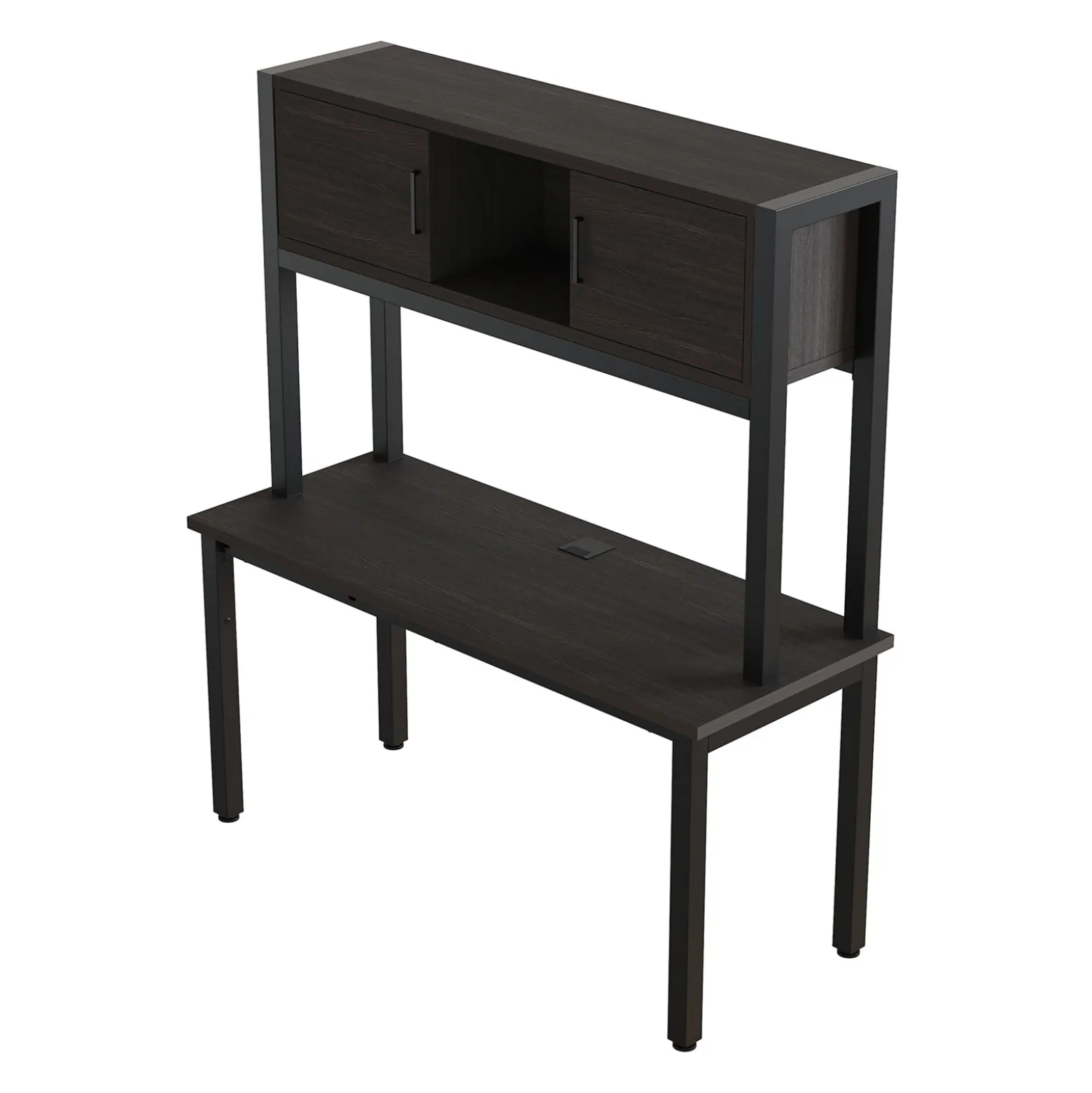 Cortez 60” Credenza Desk w/ Hutch - 60"Wx24"D