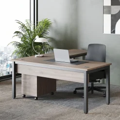 Cortez 66” Executive L-Desk w/ Reversible Return - 66