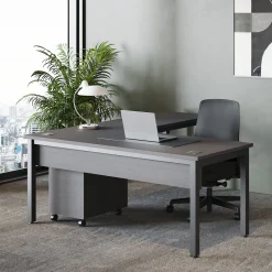 Cortez 66” Executive L-Desk w/ Reversible Return - 66