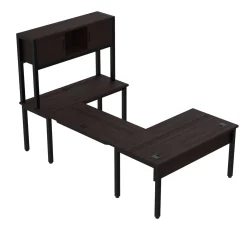 Cortez 60” Executive U-Desk w/ Hutch- 60"W x 100"D