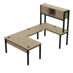Cortez 60” Executive U-Desk w/ Hutch- 60