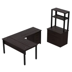 Cortez 60” L-Desk and Storage Set