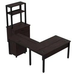 Cortez 60” L-Desk and Storage Set
