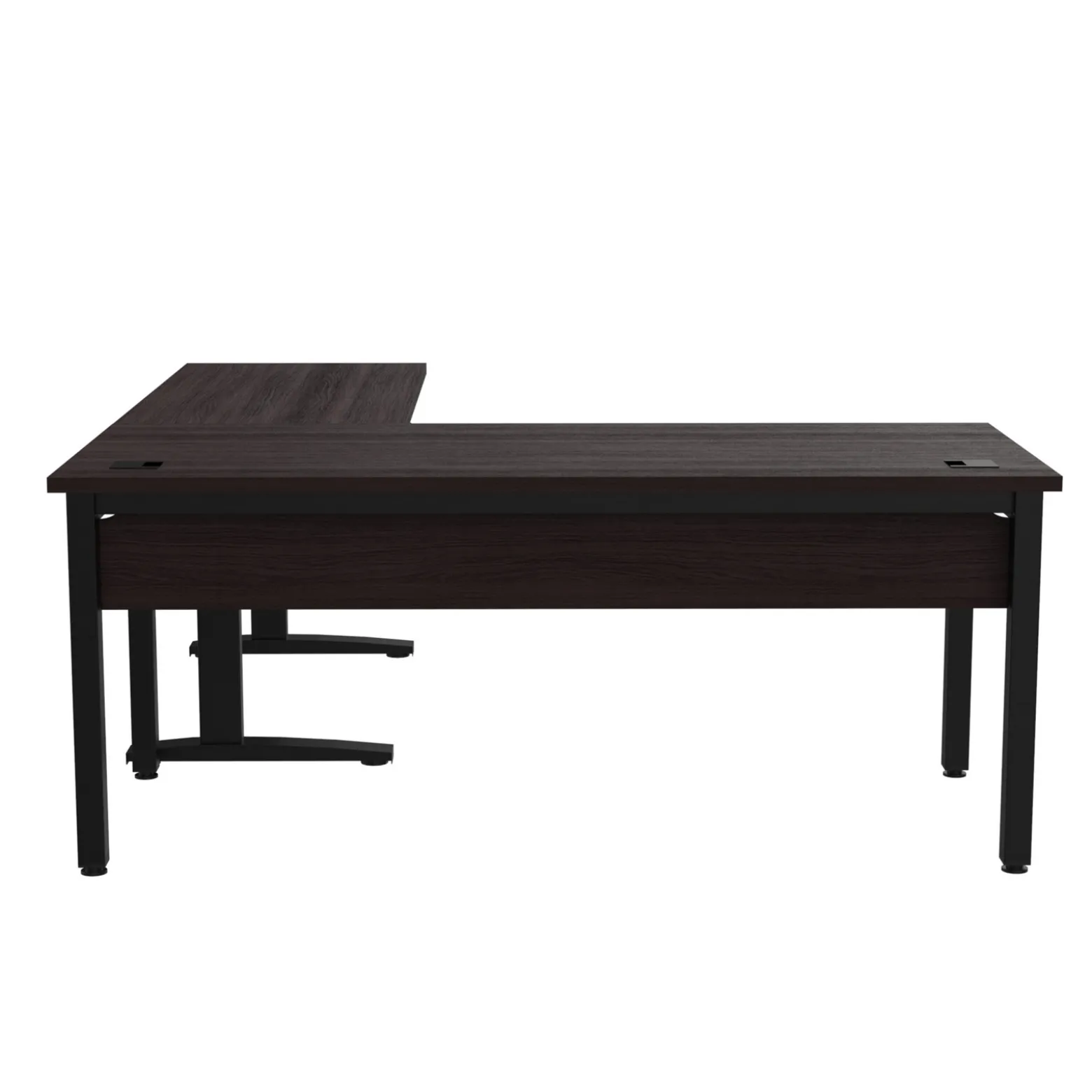 Cortez 72" L-Desk w/ Adjustable Height Return - 72"Wx77"D