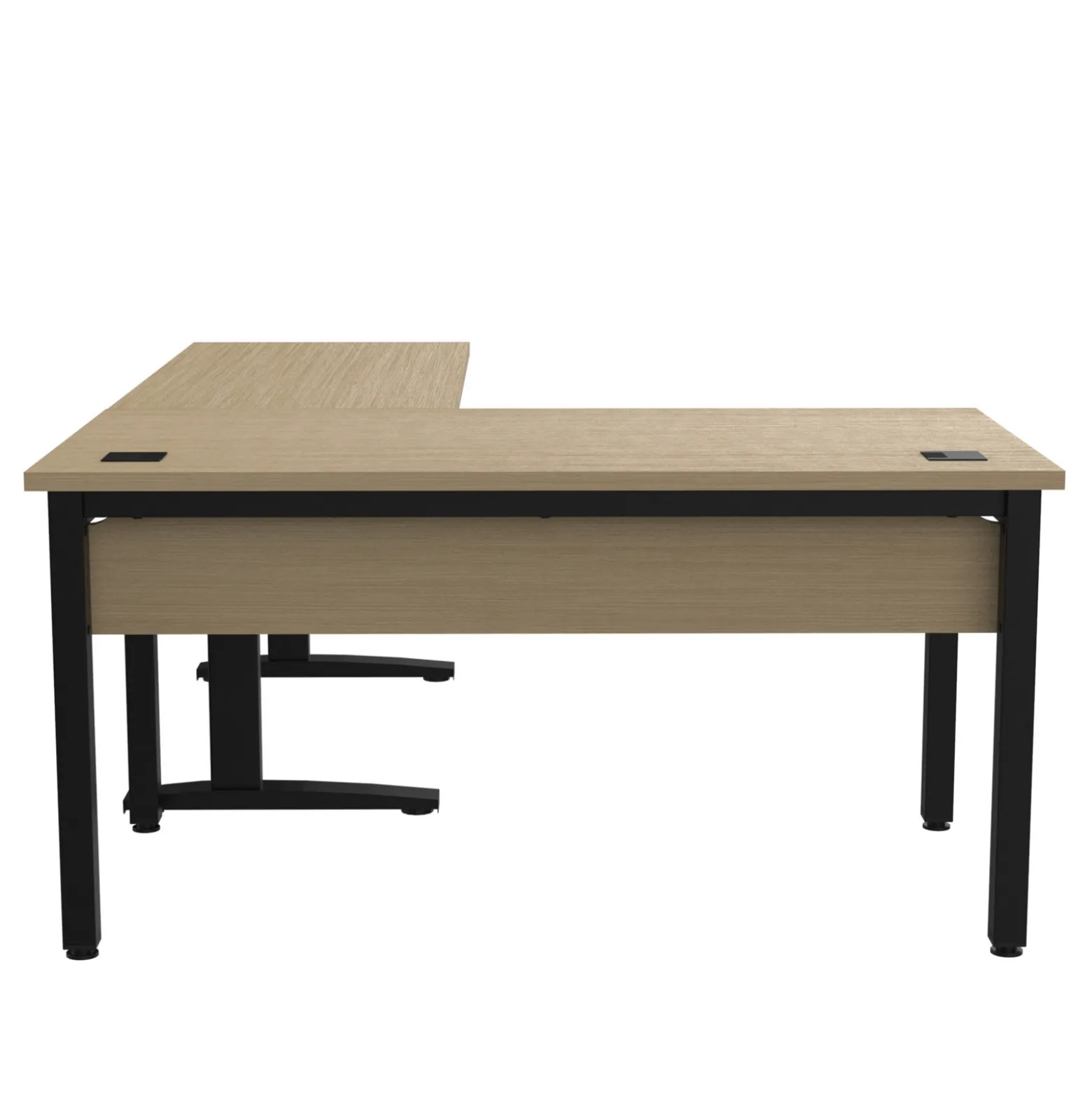 Cortez 60" L-Desk w/ Adjustable-Height Return - 60"W x 84"D