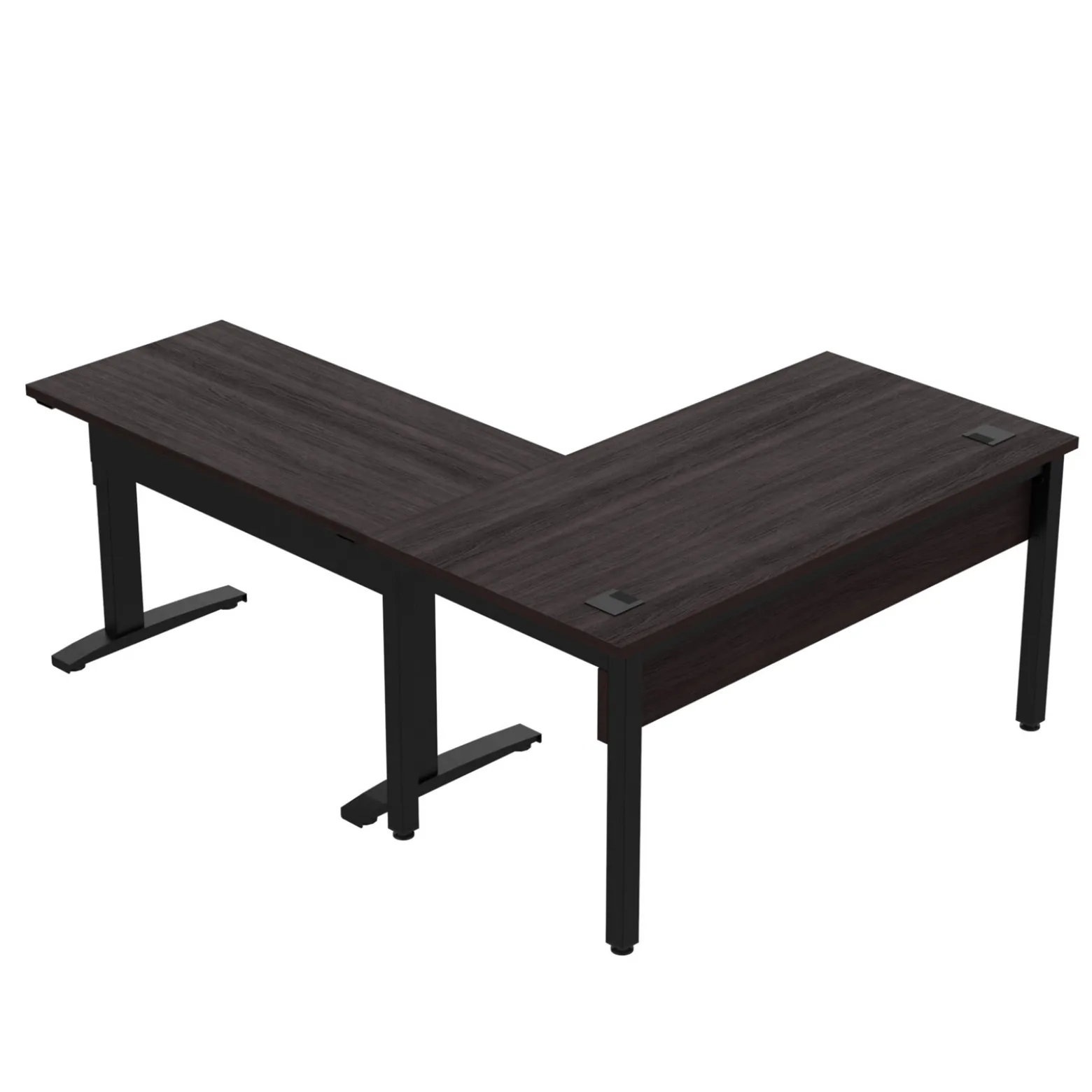 Cortez 60" L-Desk w/ Adjustable-Height Return - 60"W x 84"D
