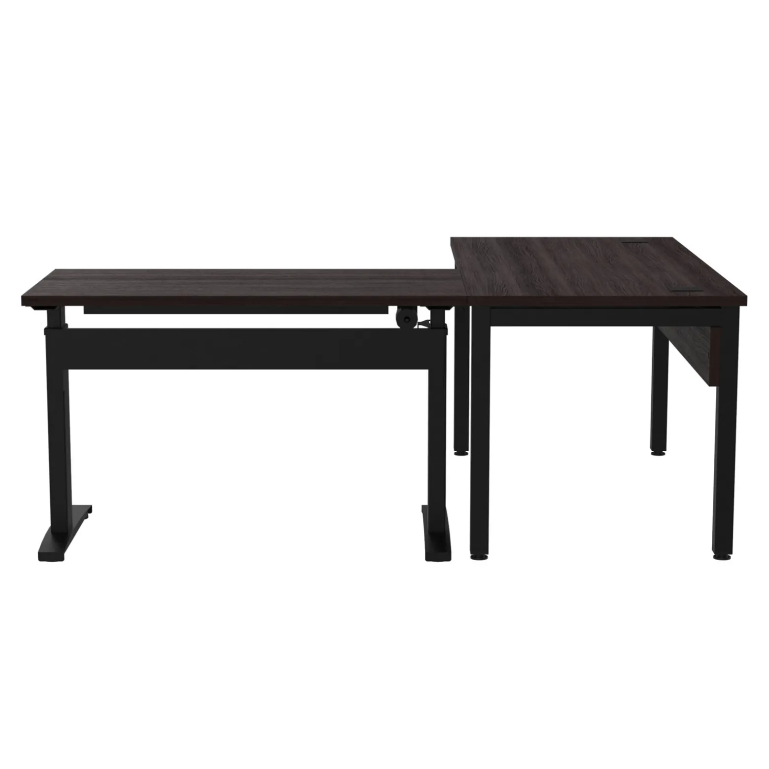 Cortez 60" L-Desk w/ Adjustable-Height Return - 60"W x 84"D