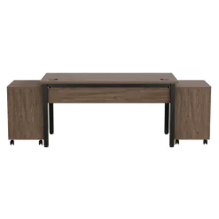 Cortez 60” Table Desk and Mobile Pedestals Set