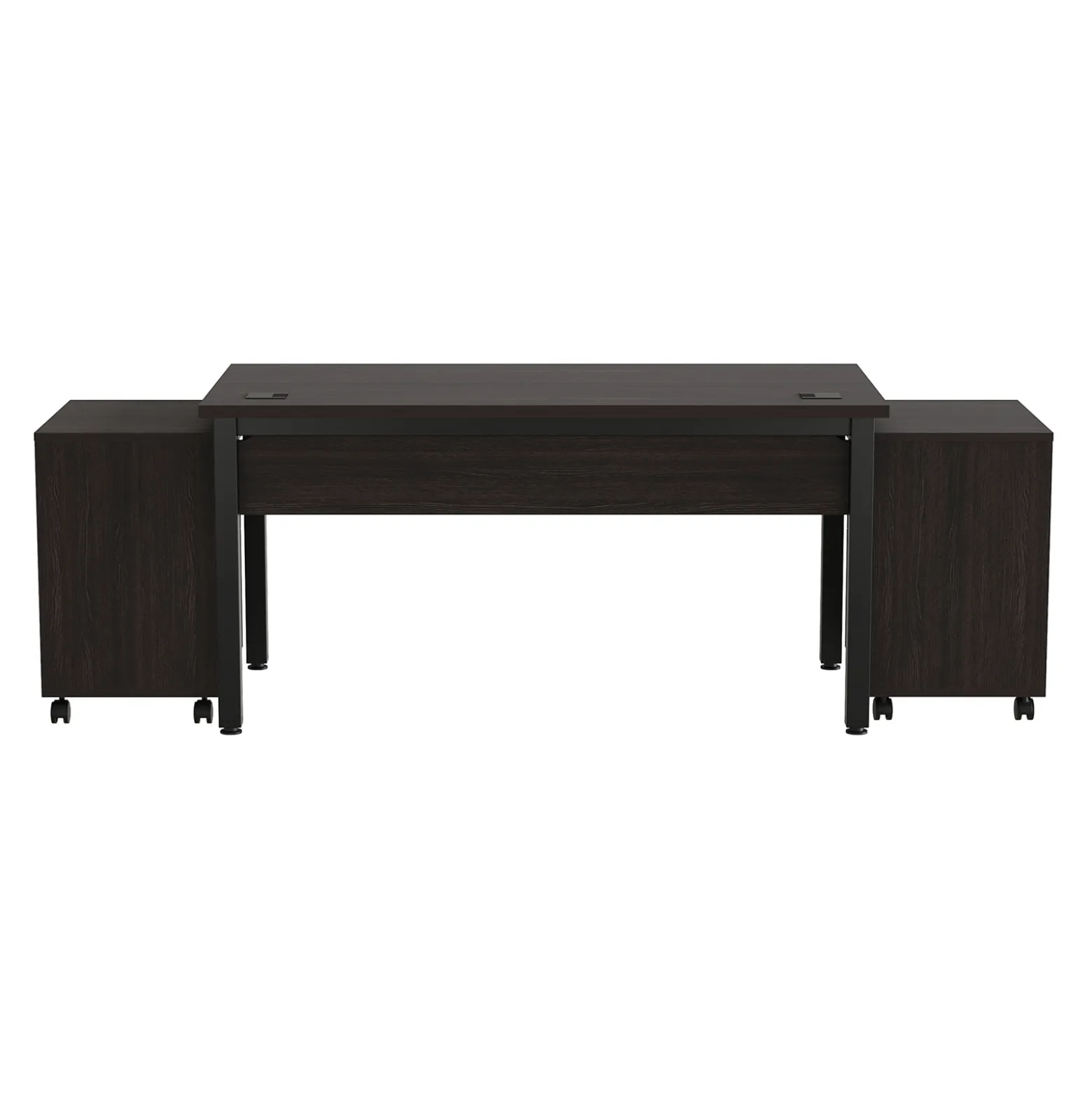 Cortez 60” Table Desk and Mobile Pedestals Set