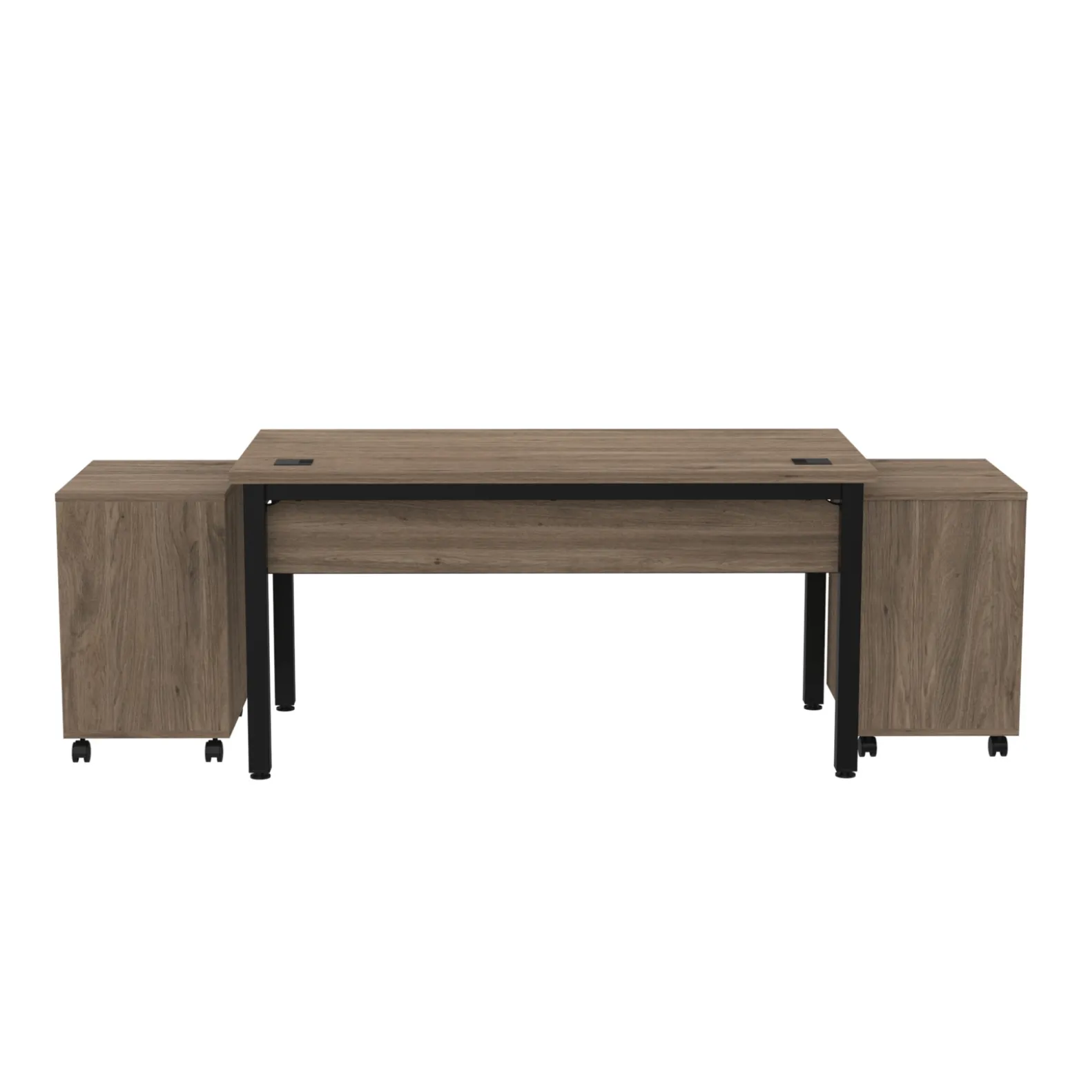 Cortez 60” Table Desk and Mobile Pedestals Set
