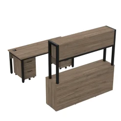 Cortez 72” Table Desk and Storage Set