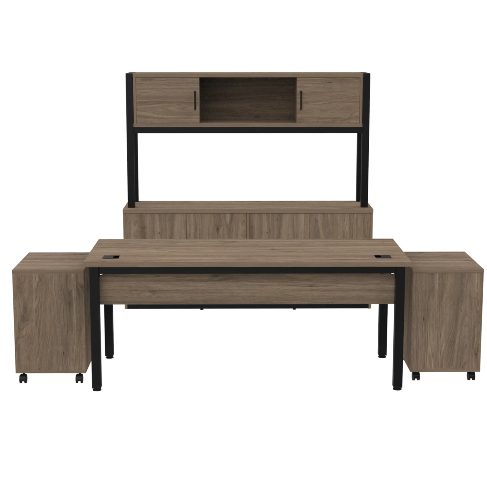 Cortez 72” Table Desk and Storage Set