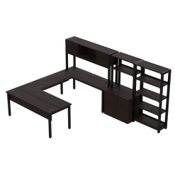 Cortez 72” U-Desk and Hutch Storage Set