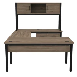 Cortez 66” U-Desk and Storage Set