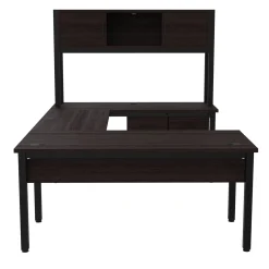 Cortez 66” U-Desk and Storage Set