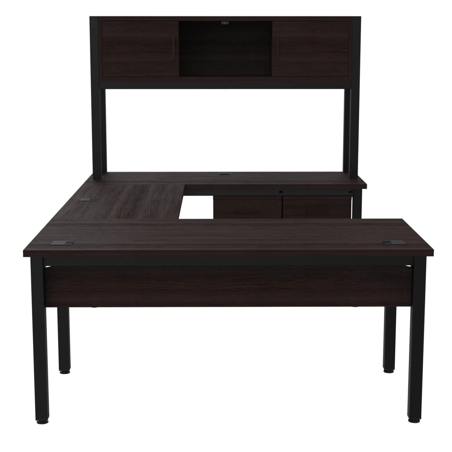 Cortez 66” U-Desk and Storage Set