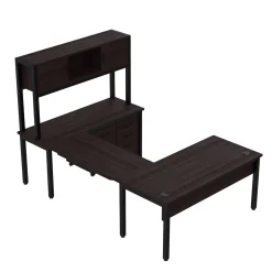 Cortez 66” U-Desk and Storage Set
