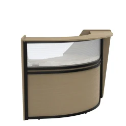 Cortez Angled Reception Desk Add-On - 74.1"Wx47.38"D