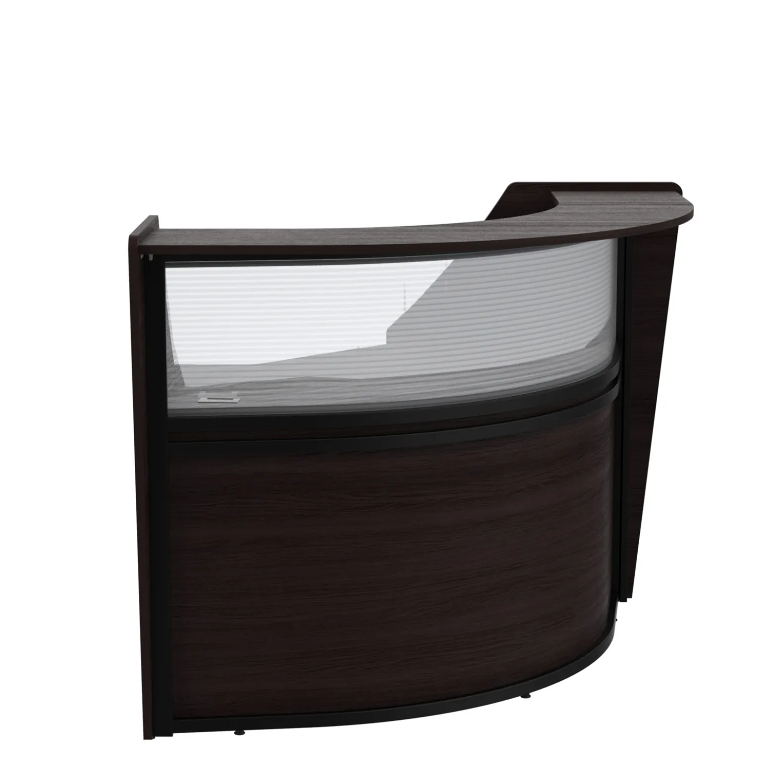 Cortez Angled Reception Desk Add-On - 74.1"Wx47.38"D