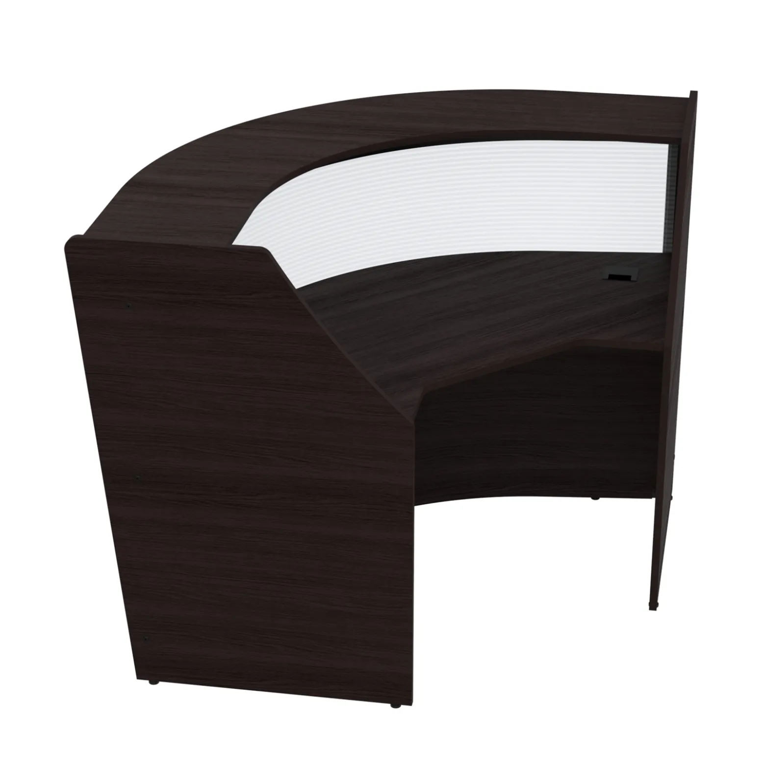 Cortez Angled Reception Desk Add-On - 74.1"Wx47.38"D