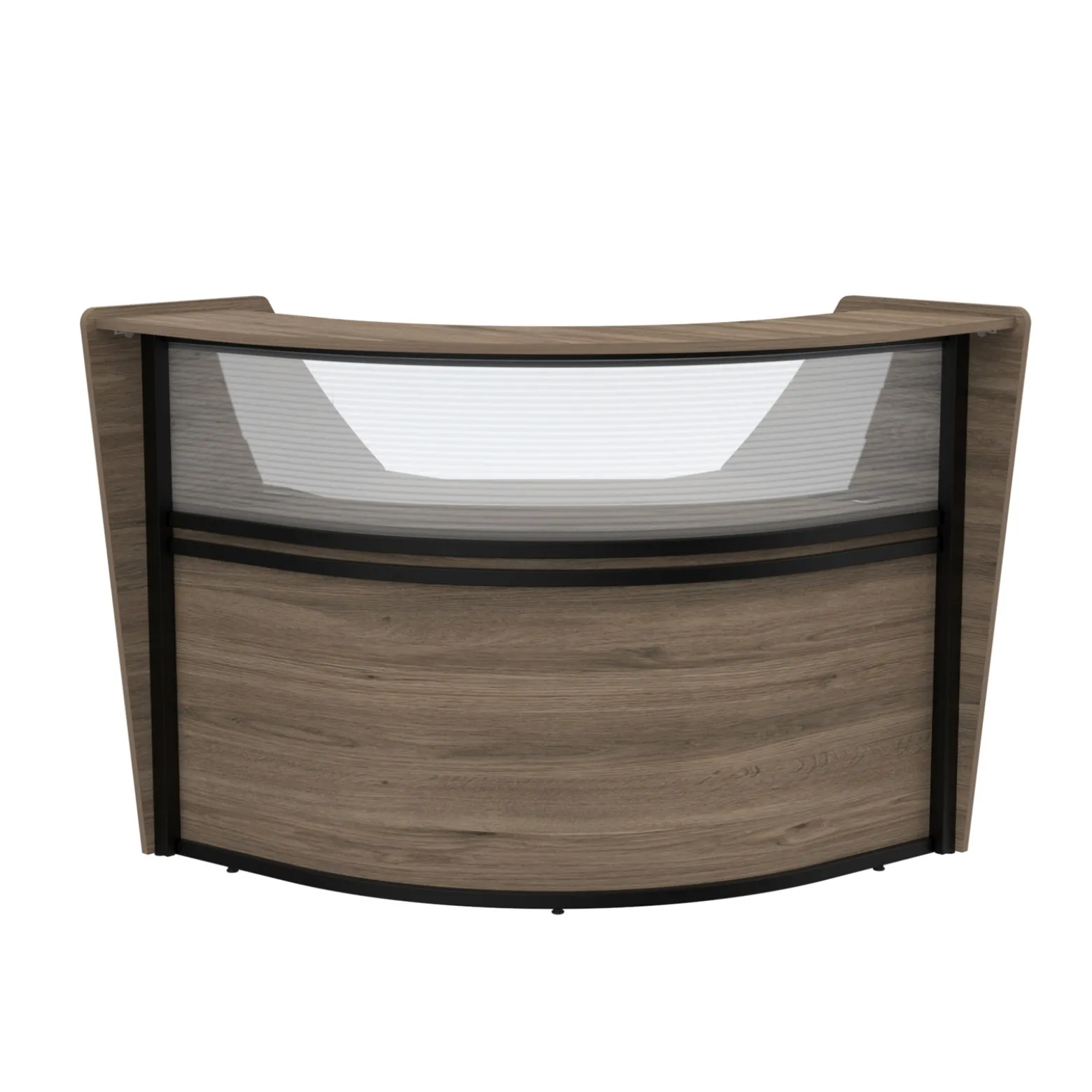 Cortez Angled Reception Desk Add-On - 74.1"Wx47.38"D