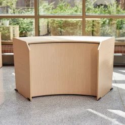 Cortez Curved ADA Reception Desk Add-on - 62.5