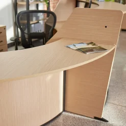 Cortez Curved ADA Reception Desk Add-on - 62.5