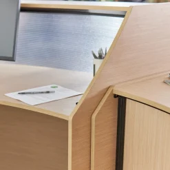 Cortez Curved ADA Reception Desk Add-on - 62.5
