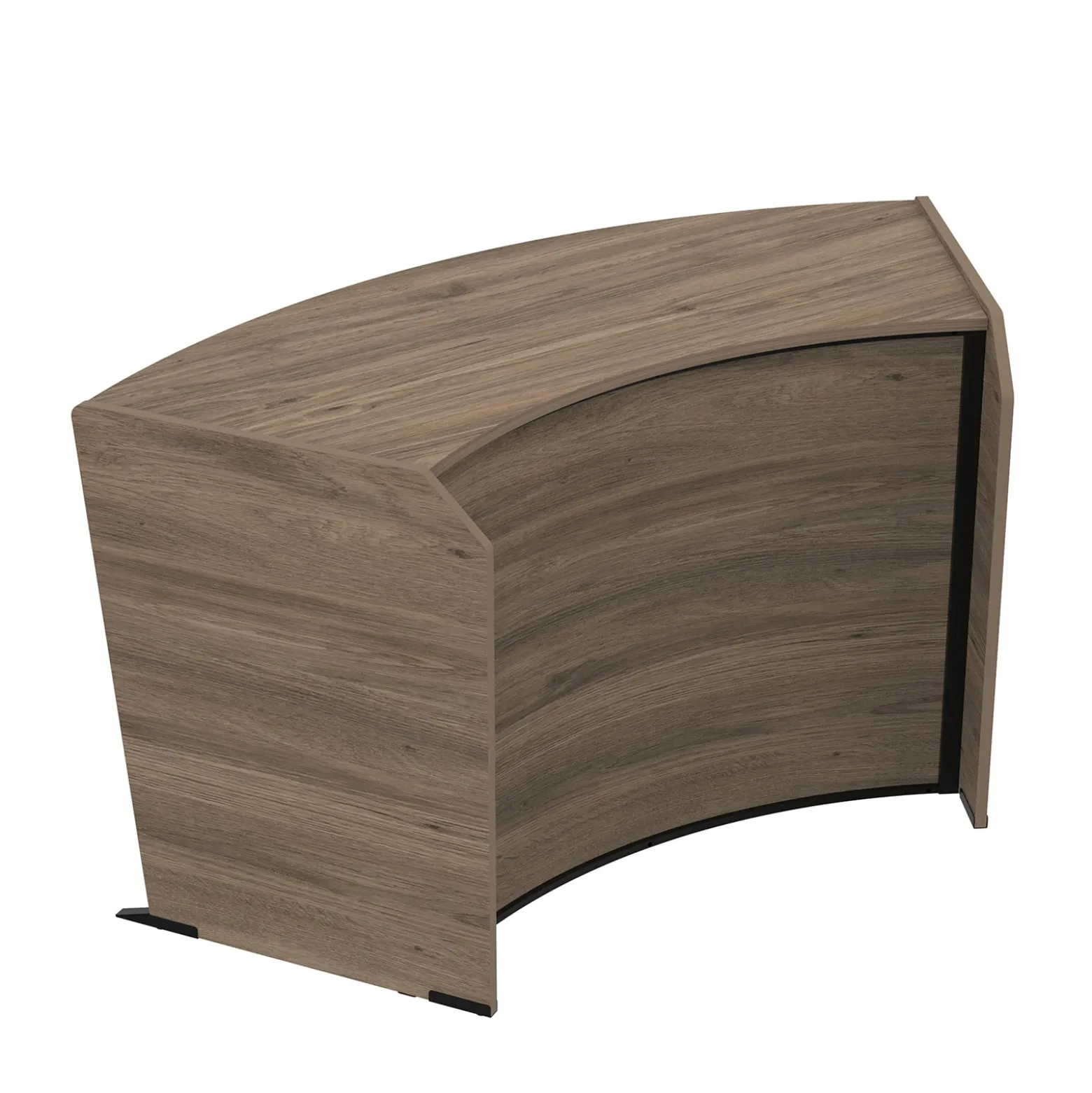 Cortez Curved ADA Reception Desk Add-on - 62.5"Wx31"D