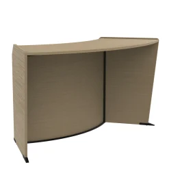 Cortez Curved ADA Reception Desk Add-on - 62.5