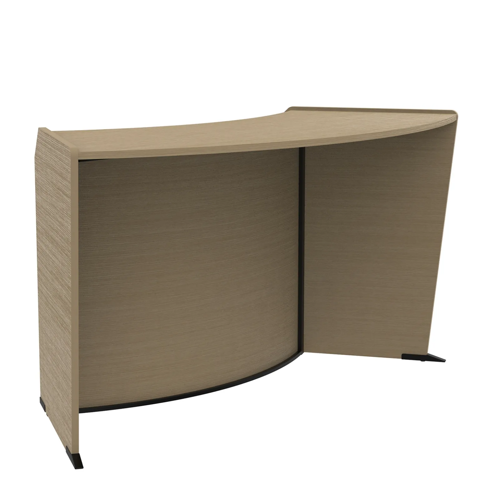 Cortez Curved ADA Reception Desk Add-on - 62.5"Wx31"D