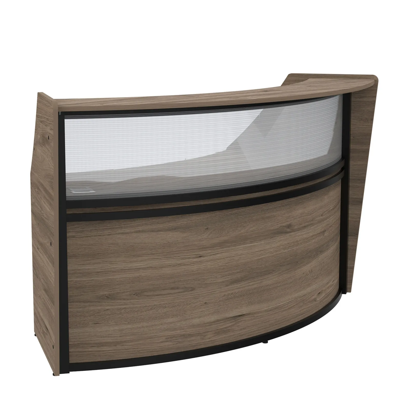 Cortez Curved Reception Desk Add-on - 82"W x 40"D