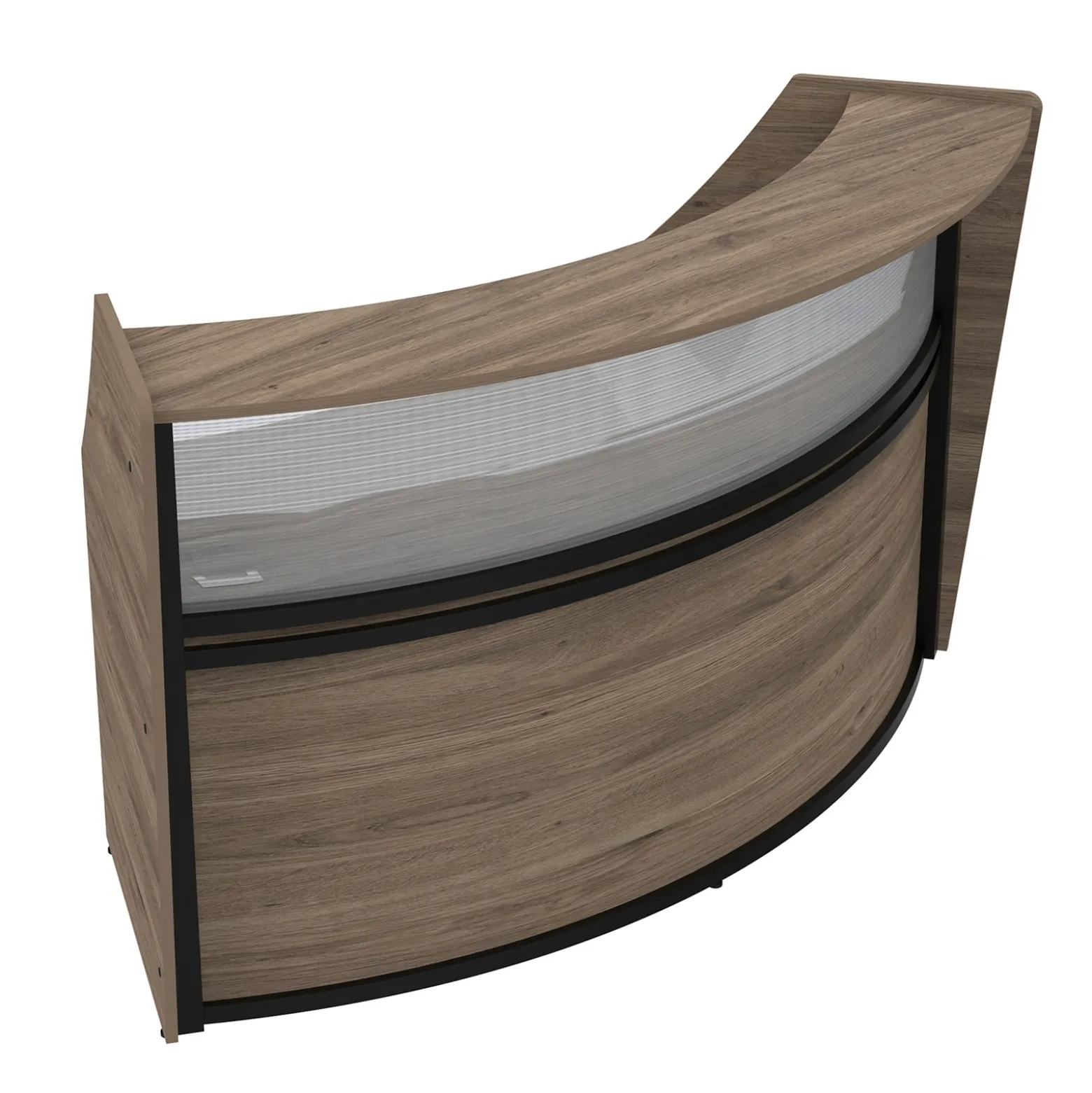 Cortez Curved Reception Desk Add-on - 82"W x 40"D