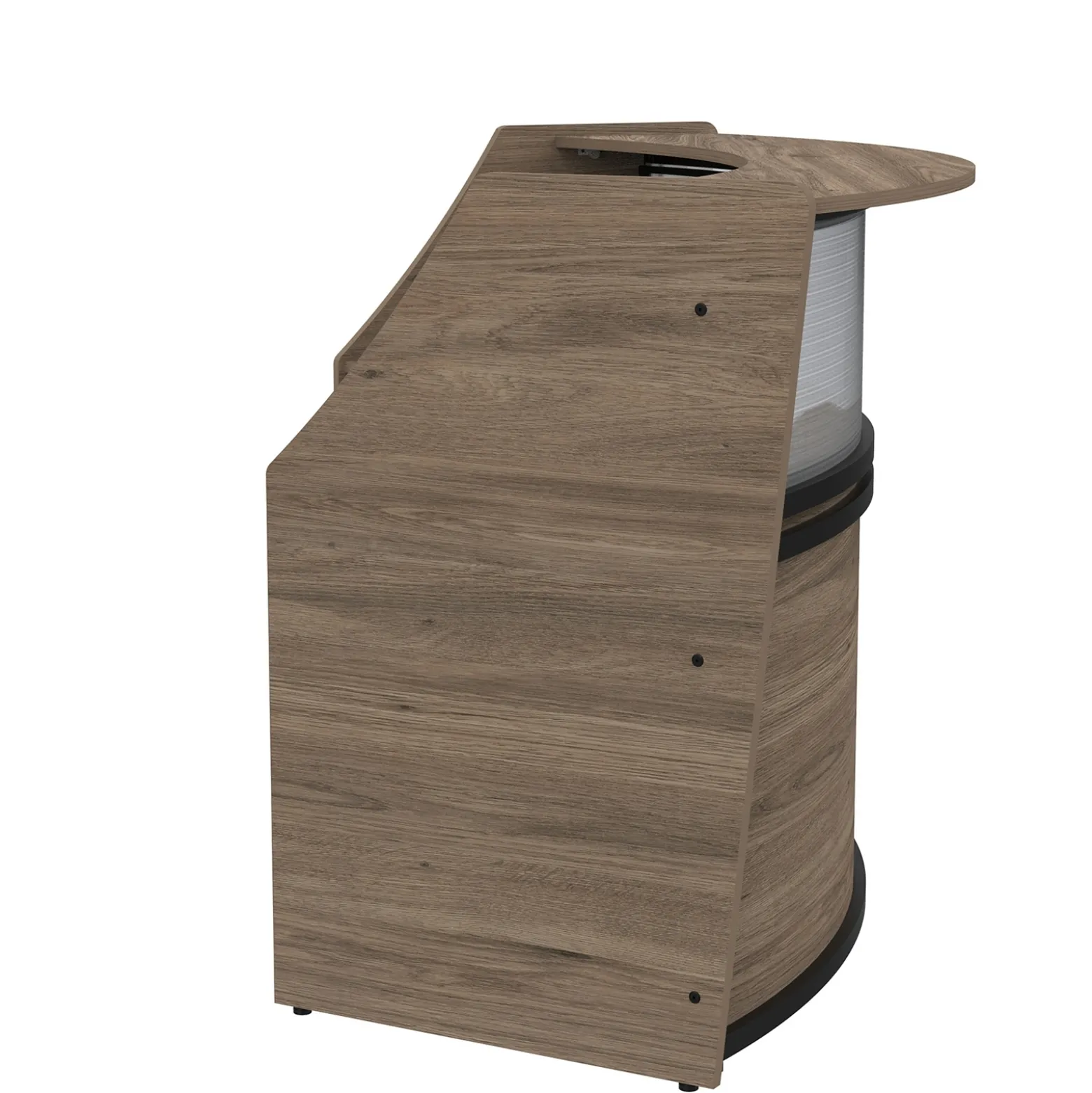 Cortez Curved Reception Desk Add-on - 82"W x 40"D