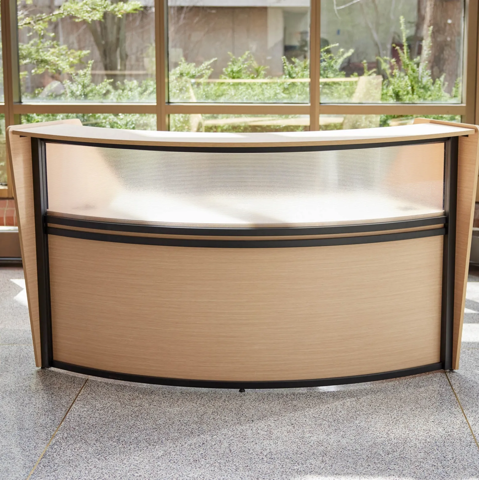 Cortez Curved Reception Desk Add-on - 82"W x 40"D
