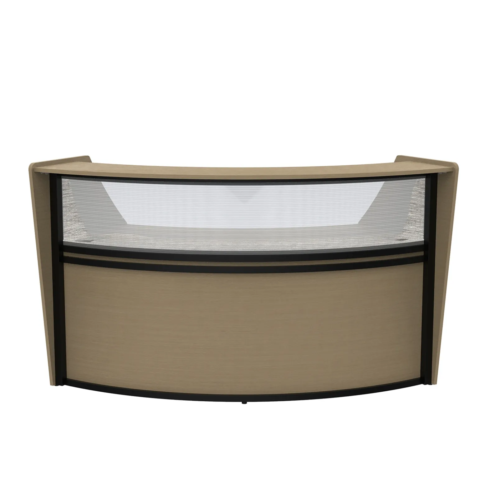 Cortez Curved Reception Desk Add-on - 82"W x 40"D