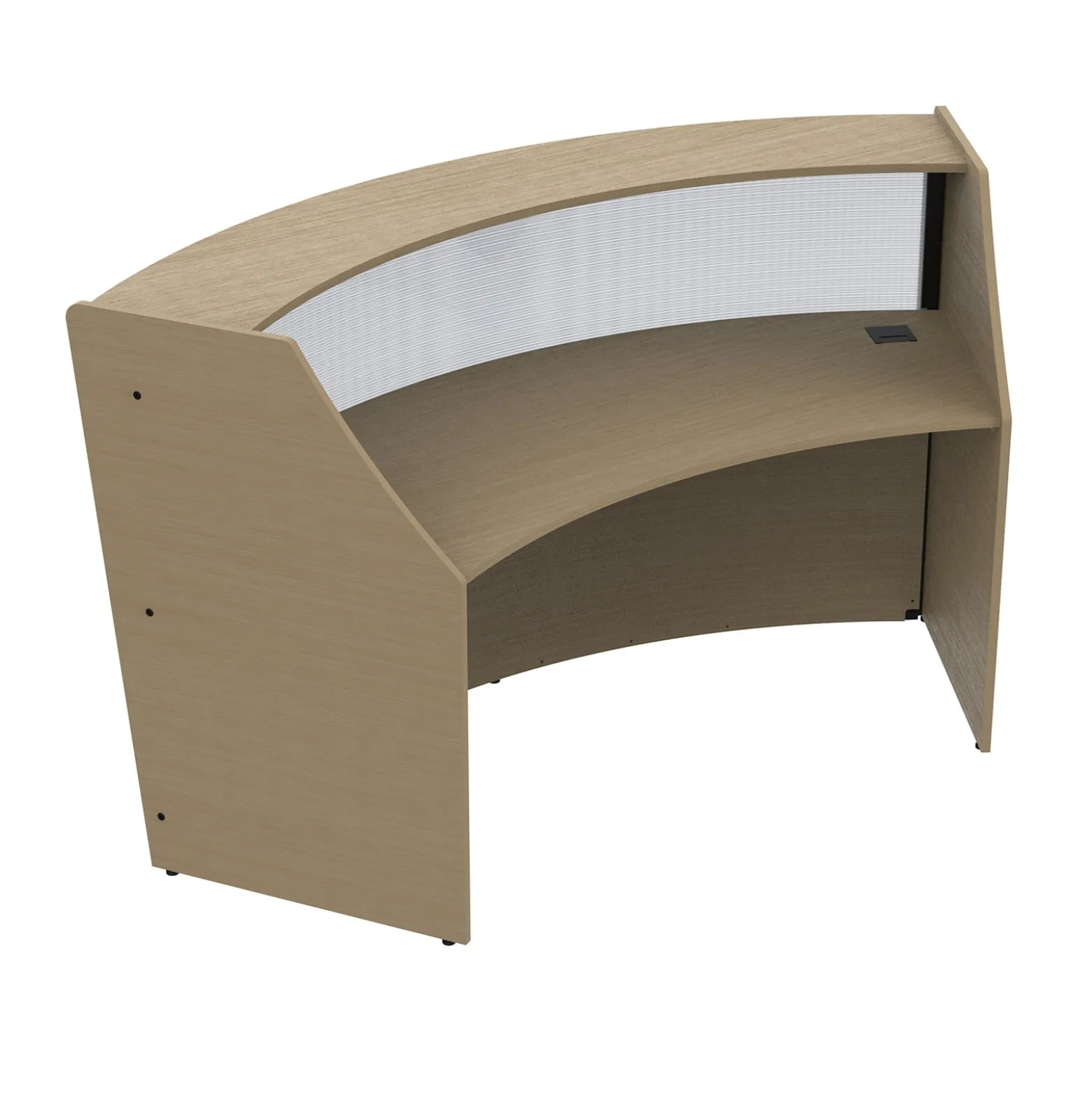Cortez Curved Reception Desk Add-on - 82"W x 40"D