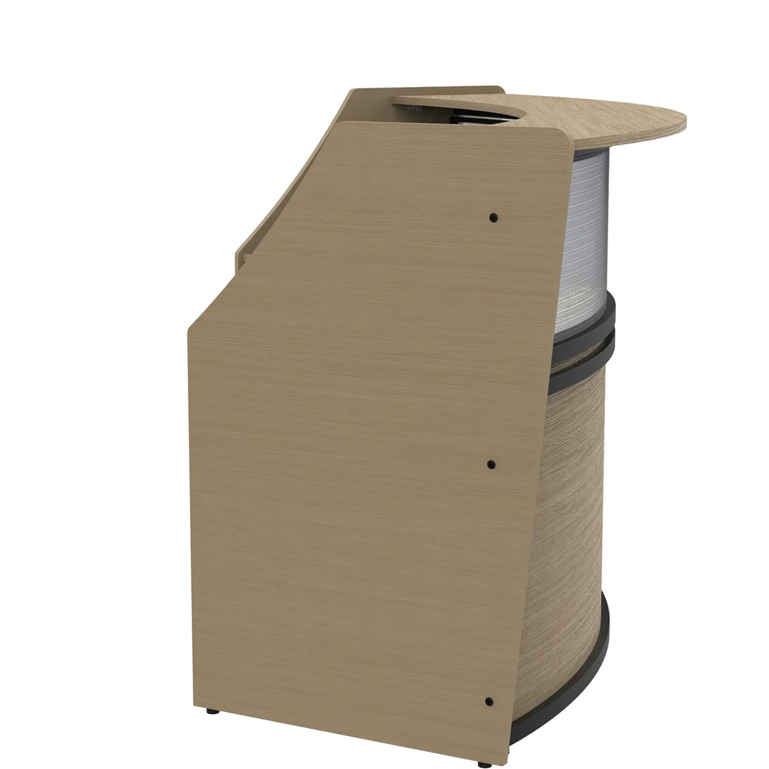 Cortez Curved Reception Desk Add-on - 82"W x 40"D