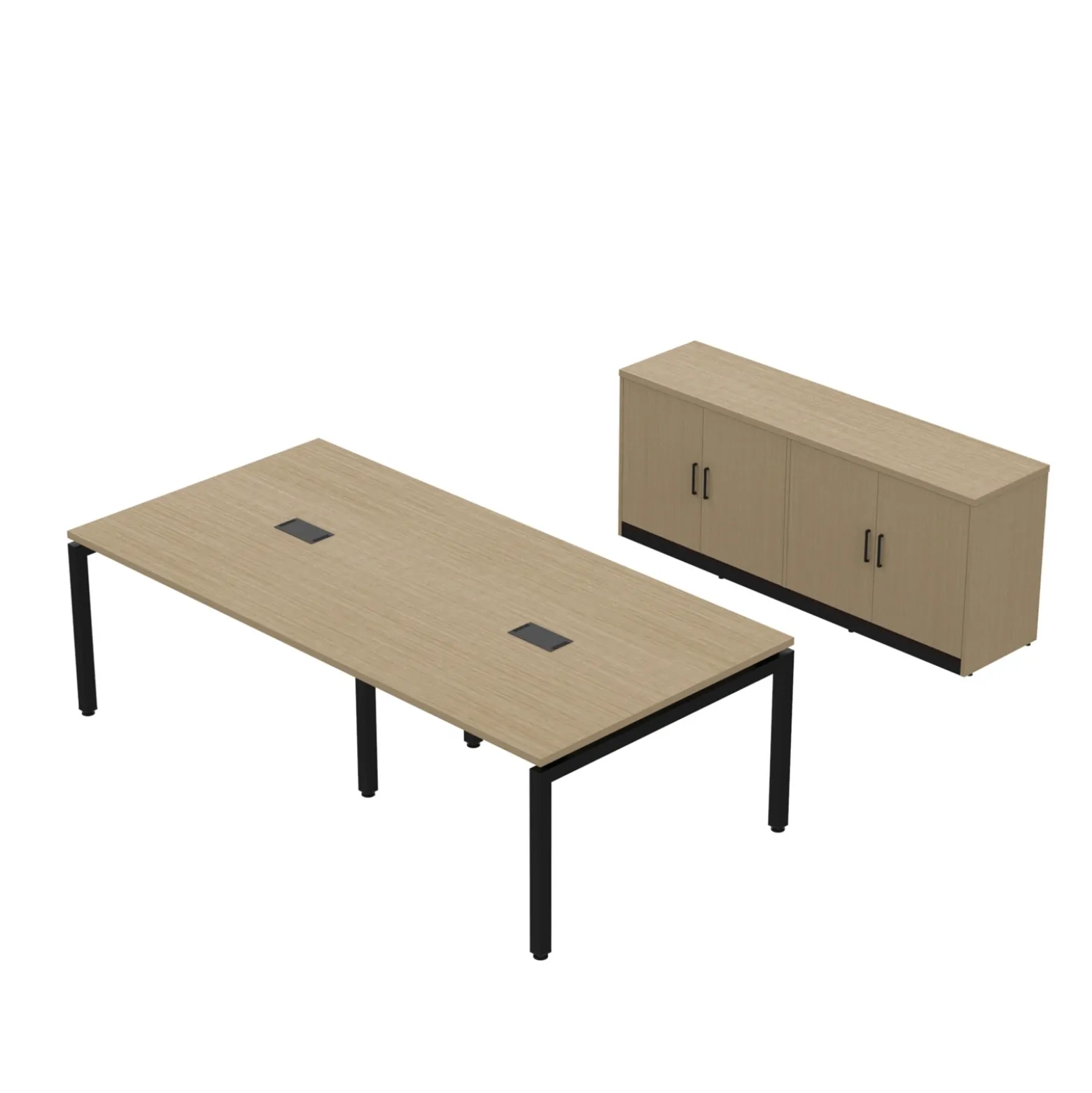 Cortez 8-ft. Conference Room and Storage Set