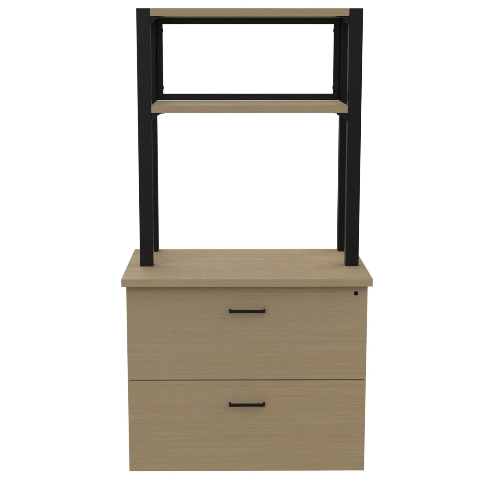 Cortez Lateral File with Bookcase - 35"W x 24"D x 68"H