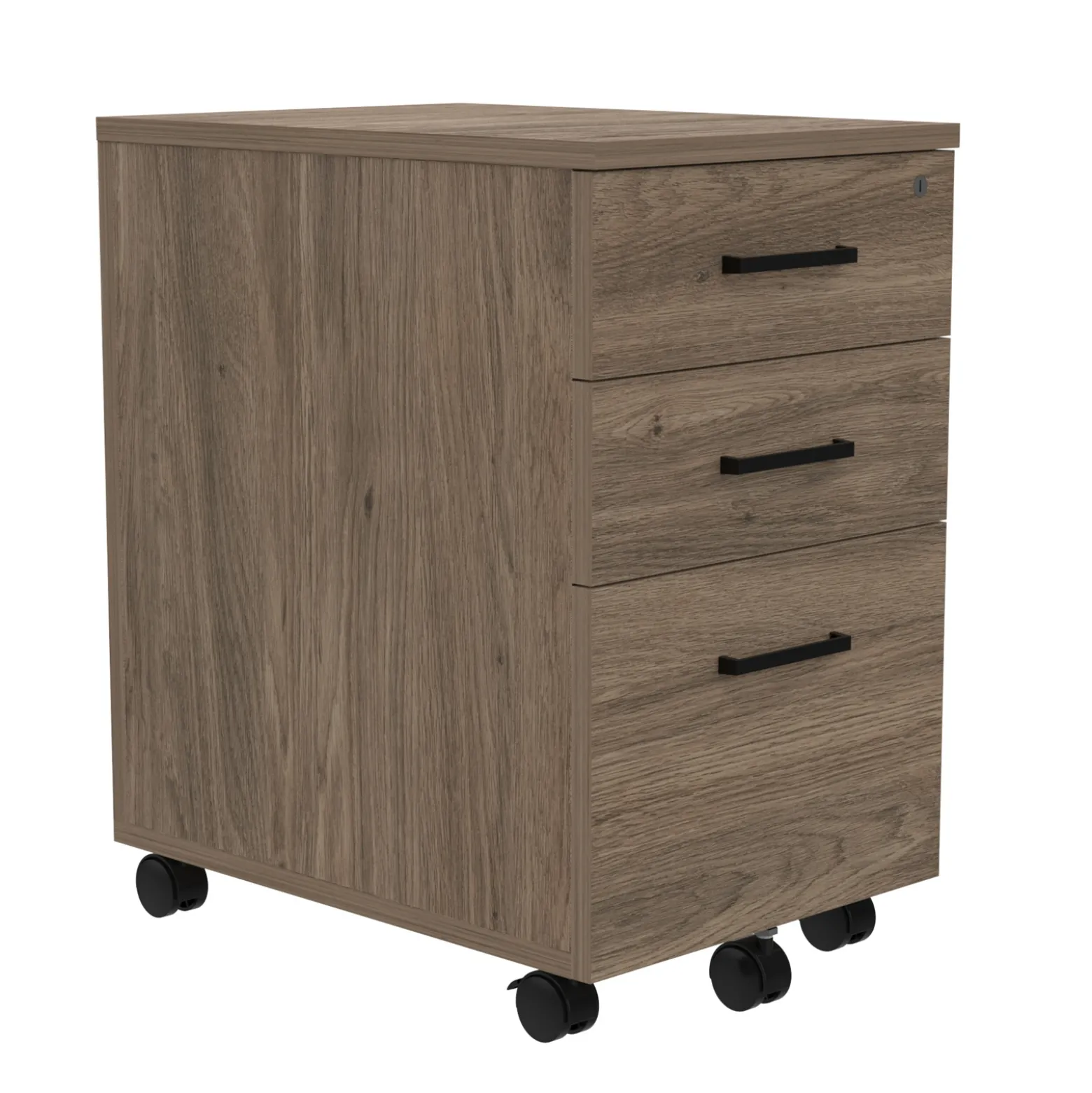 Cortez Three Drawer Mobile File Pedestal - 16.1"W